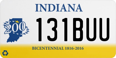 IN license plate 131BUU