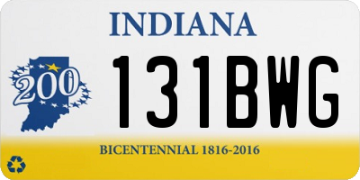 IN license plate 131BWG