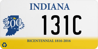 IN license plate 131C