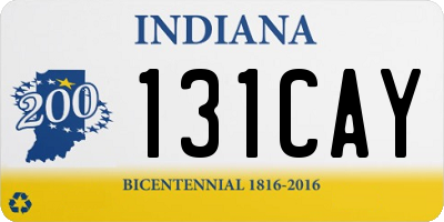 IN license plate 131CAY