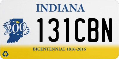 IN license plate 131CBN