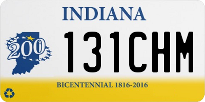 IN license plate 131CHM