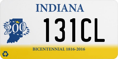 IN license plate 131CL