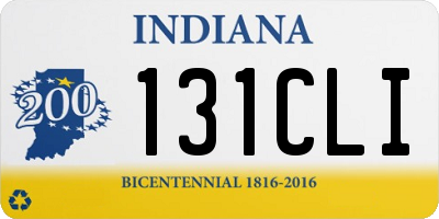 IN license plate 131CLI