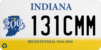 IN license plate 131CMM