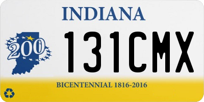 IN license plate 131CMX