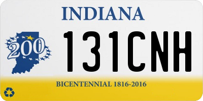IN license plate 131CNH