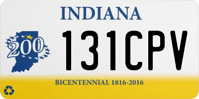 IN license plate 131CPV