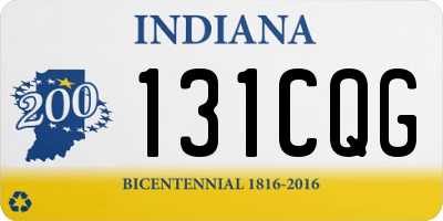 IN license plate 131CQG