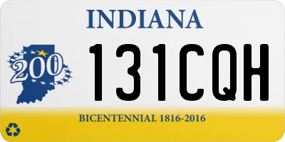 IN license plate 131CQH