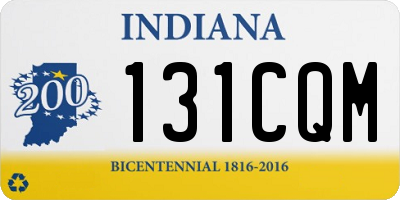 IN license plate 131CQM