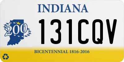 IN license plate 131CQV