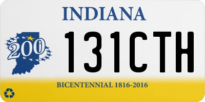 IN license plate 131CTH