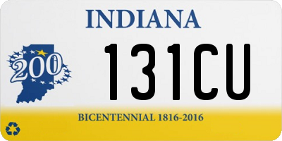 IN license plate 131CU