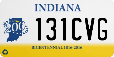 IN license plate 131CVG