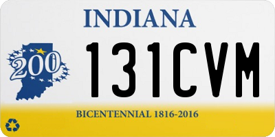 IN license plate 131CVM