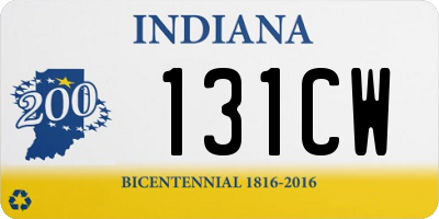 IN license plate 131CW