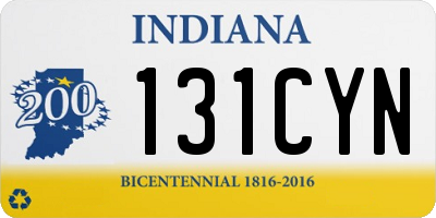 IN license plate 131CYN