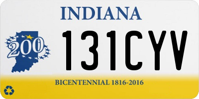 IN license plate 131CYV