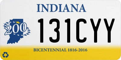 IN license plate 131CYY