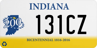 IN license plate 131CZ