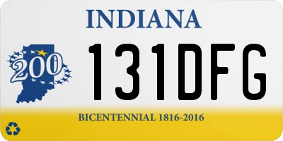 IN license plate 131DFG