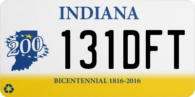IN license plate 131DFT
