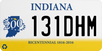IN license plate 131DHM