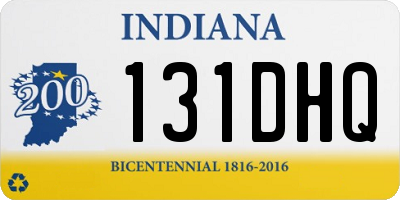 IN license plate 131DHQ