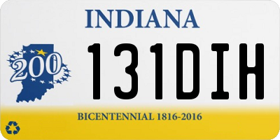 IN license plate 131DIH