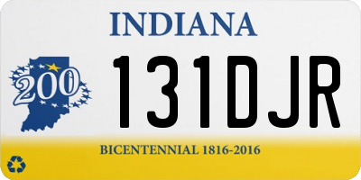 IN license plate 131DJR