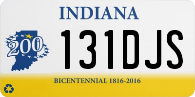 IN license plate 131DJS