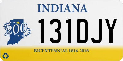 IN license plate 131DJY