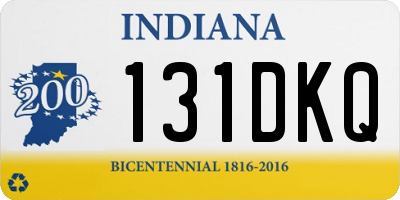 IN license plate 131DKQ