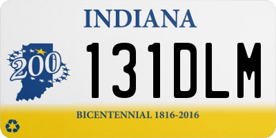 IN license plate 131DLM