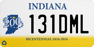 IN license plate 131DML