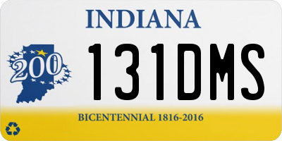 IN license plate 131DMS