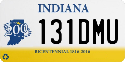 IN license plate 131DMU