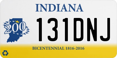 IN license plate 131DNJ