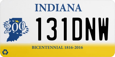 IN license plate 131DNW