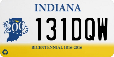 IN license plate 131DQW