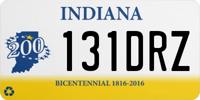 IN license plate 131DRZ