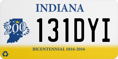 IN license plate 131DYI