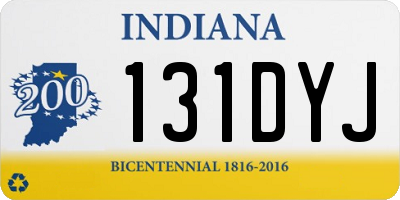 IN license plate 131DYJ