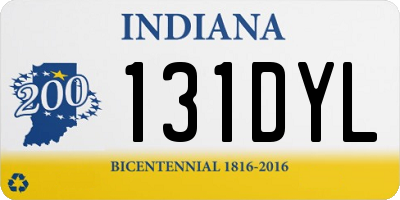 IN license plate 131DYL