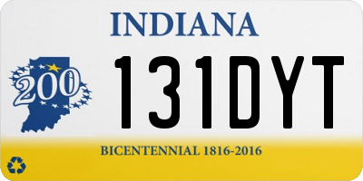 IN license plate 131DYT