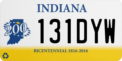 IN license plate 131DYW