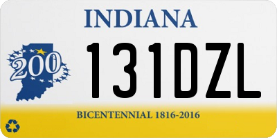 IN license plate 131DZL