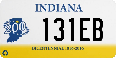 IN license plate 131EB