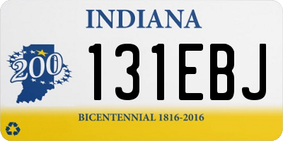 IN license plate 131EBJ